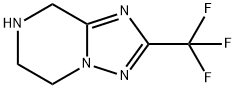 2-(三氟甲基)-5,6,7,8-四氢-[1,2,4]三唑并[1,5-A]吡嗪 结构式