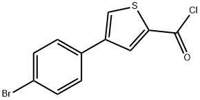 4-(4-溴苯基)噻吩-2-磺酰氯 结构式