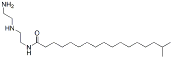 N-[2-[(2-aminoethyl)amino]ethyl]isooctadecan-1-amide 结构式