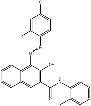 4-[(4-chloro-2-methylphenyl)azo]-3-hydroxy-N-(2-methylphenyl)naphthalene-2-carboxamide 结构式