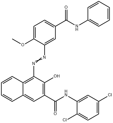 N-(2,5-dichlorophenyl)-3-hydroxy-4-[[2-methoxy-5-[(phenylamino)carbonyl]phenyl]azo]naphthalene-2-carboxamide 结构式