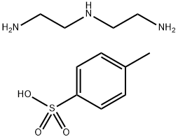 N-aminoethylethylenediamine 4-methylbenzenesulphonate 结构式