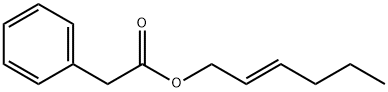 苯乙酸-反-2-己烯酯 结构式