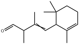 2,3-dimethyl-4-(2,6,6-trimethyl-2-cyclohexen-1-yl)-2-butenal  结构式