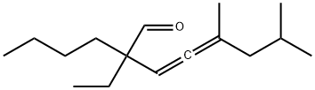 2-butyl-2-ethyl-5,7-dimethyl-3,4-octadienal  结构式