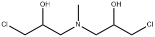 1,1'-(methylimino)bis[3-chloropropan-2-ol] 结构式