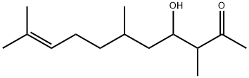 4-hydroxy-3,6,10-trimethylundec-9-en-2-one  结构式