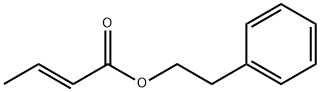 (E)-2-丁烯酸-2-苯乙酯 结构式