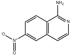 6-硝基-1-异喹啉胺 结构式