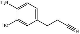 Benzenepropanenitrile,  4-amino-3-hydroxy- 结构式