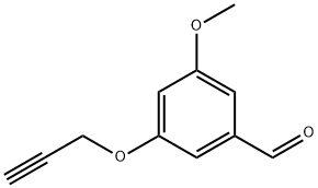 Benzaldehyde, 3-methoxy-5-(2-propynyloxy)- (9CI) 结构式