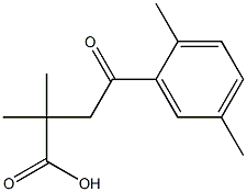 2,2-DIMETHYL-4-(2,5-DIMETHYLPHENYL)-4-OXOBUTYRIC ACID 结构式