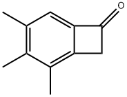 Bicyclo[4.2.0]octa-1,3,5-trien-7-one, 2,3,4-trimethyl- (9CI) 结构式