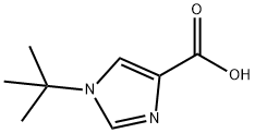 1-(叔丁基)-1H-咪唑-4-羧酸 结构式
