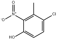 4-chloro-2-nitro-m-cresol 结构式