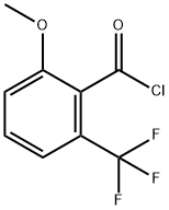 2-METHOXY-6-(TRIFLUOROMETHYL)BENZOYL CHLORIDE 结构式