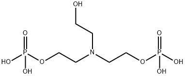 2,2'-[(2-hydroxyethyl)imino]bisethyl 1,1'-bis(dihydrogen phosphate) 结构式