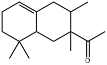 1-(1,2,3,4,6,7,8,8a-octahydro-2,3,8,8-tetramethyl-2-naphthyl)ethan-1-one  结构式