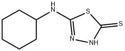 5-环己基氨基-[1,3,4]噻二唑-2-硫醇 结构式