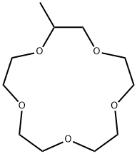 2-methyl-1,4,7,10,13-pentaoxacyclopentadecane 结构式