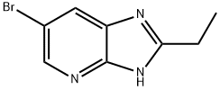 6-溴-2-乙基-3H-咪唑并[4,5-B]吡啶 结构式