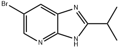 6-Bromo-2-isopropyl-3H-imidazo[4,5-b]pyridine 结构式