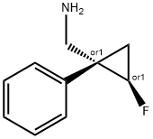 Cyclopropanemethanamine, 2-fluoro-1-phenyl-, (1R,2R)-rel- (9CI) 结构式