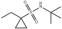 Cyclopropanesulfonamide, N-(1,1-dimethylethyl)-1-ethyl- (9CI) 结构式