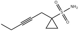 Cyclopropanesulfonamide, 1-(2-pentynyl)- (9CI) 结构式