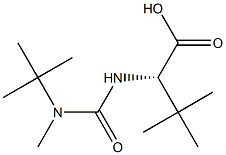 (S)-2-(3-叔丁基-3-甲基脲)-3,3-二甲基丁酸 结构式