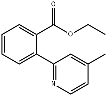 ethyl 2-(4-methyl-2-pyridyl)benzoate 结构式