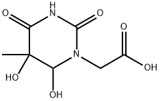 1(2H)-Pyrimidineacetic acid, tetrahydro-5,6-dihydroxy-5-methyl-2,4-dioxo- (9CI) 结构式