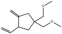 Cyclopentane, 3-ethenyl-1,1-bis(methoxymethyl)-4-methylene- (9CI) 结构式