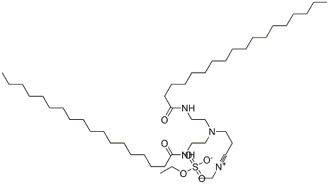 [3-[bis[2-[(1-oxooctadecyl)amino]ethyl]amino]propylidyne]ethylammonium ethyl sulphate 结构式