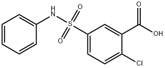 2-chloro-5-[(phenylamino)sulphonyl]benzoic acid 结构式
