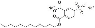 4-磺基邻苯二甲酸十二烷基酯二钠 结构式