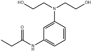 N-[3-[bis(2-hydroxyethyl)amino]phenyl]propionamide 结构式