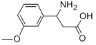 3-氨基-3-(3-甲氧苯基)丙酸 结构式