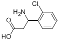 3-氨基-3-(2-氯苯基)丙酸 结构式