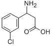 3-氨基-3-(3-氯苯基)丙酸 结构式