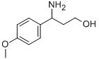 3-氨基-3-(对甲氧基苯基)-1-丙醇 结构式