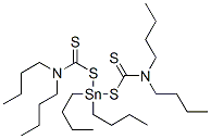 二丁基二((二丁基硫代氨基甲酰)硫代)锡烷 结构式