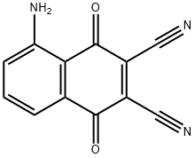 5-氨基-2,3-二氰基-1,4-萘醌 结构式