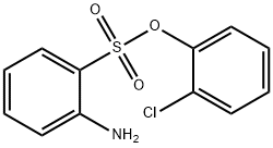 2-氨基苯磺酸-2'-氯苯酯 结构式