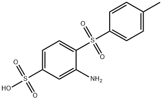 3-amino-4-[(p-tolyl)sulphonyl]benzenesulphonic acid 结构式