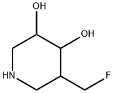 3,4-Piperidinediol, 5-(fluoromethyl)- (9CI) 结构式