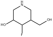 3-Piperidinemethanol, 4-fluoro-5-hydroxy- (9CI) 结构式