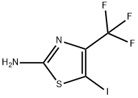 5-碘-4-(三氟甲基)噻唑-2-胺 结构式