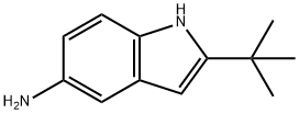 2-叔丁基-1H-吲哚-5-胺 结构式