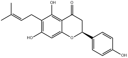 6-异戊二烯基柚皮素 结构式